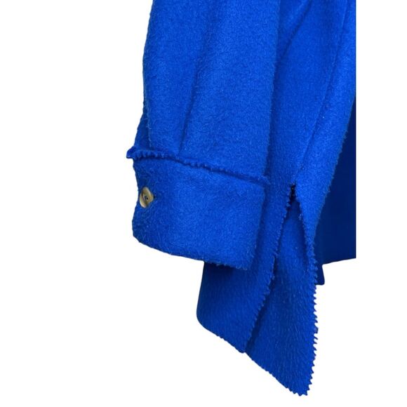 Vtg Disney Catalog Women’s Large Winnie the Pooh Fleece Sweater Blue Button 90s - Picture 3 of 6